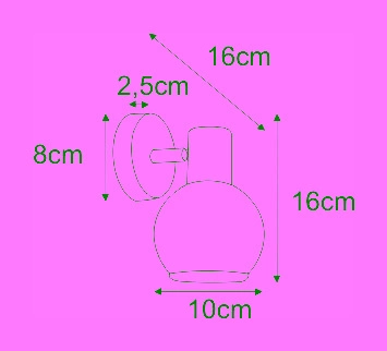 Dvojité nástěnné svítidlo K-8003-2G z řady GALAXY I 2xE14 Kaja