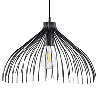 LED závěsné stropní svítidlo UMB E27 Hanging Black Wire SOLLUX