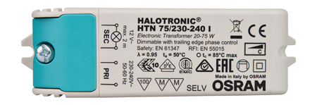 Halogenový zdroj Fázový stmívač 20 - 75W 11.5 - 11.7V OSRAM Compact