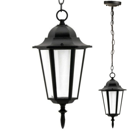 LIGURIA-LT Závěsná zahradní lampa 1xE27 92cm Černá - GOLDLUX (Polux)