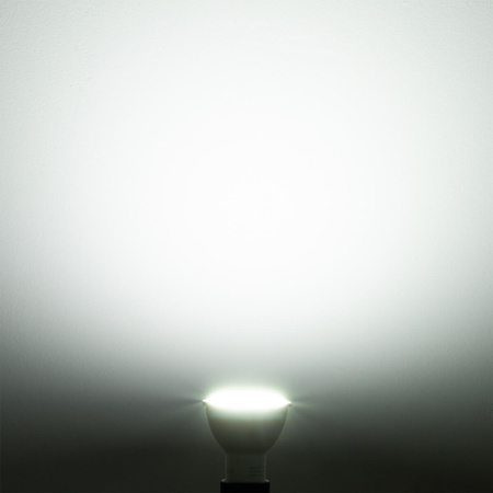 10x Žárovka LED GU10, 6W = 50W 580lm 6500K Studená bílá 120° Černá LUMILED