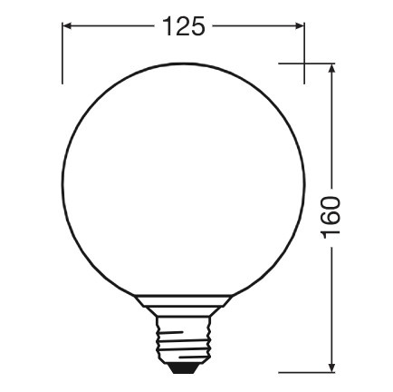 LED žárovka E27 Frost kapka 3,5W 300lm 2700K teplá bílá Decorative Orange Osram