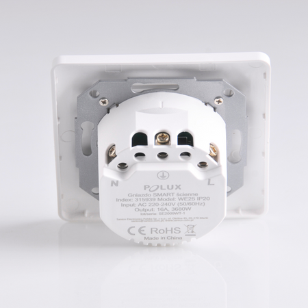 Chytrá zásuvka pod omítku SMART Tuya 16A wifi