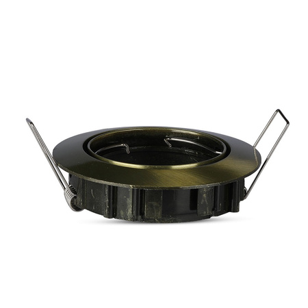 Stropní zapuštěné svítidlo GU10 Očko kulaté zlaté VT-779 V-TAC