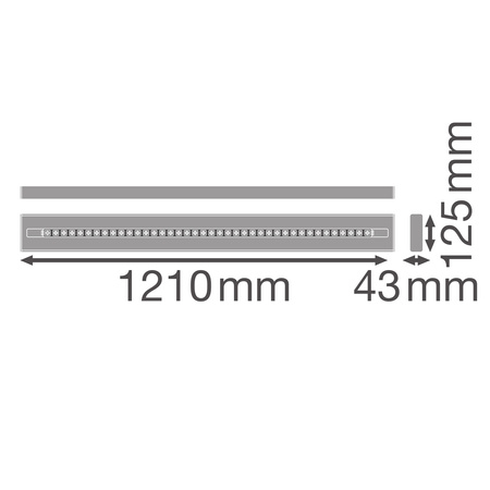 40W 4660lm 3000K teplá bílá Lineární svítidlo Ledvance strip