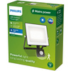Reflektor LED 30W 3200lm 3000K IP65 se senzorem pohybu a soumraku Black Lois Philips