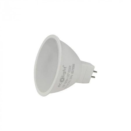 LED reflektorová žárovka MR16 GU5.3 2W 160lm 6500K studená bílá 12V Ecolight