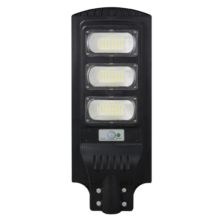Reflektor LED 200-1000lm 6000K IP65 10W Solar Black se senzorem pohybu a soumraku + dálkové ovládání STREET-9 GOLDLUX (Polux)