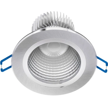 Stropní svítidlo 7W zapuštěné LED DOWNLIGHT DEEP kulaté 4000K 560lm stříbrná
