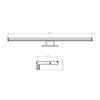 Nástěnné svítidlo LED do koupelny 12W 1350lm 4000K Neutrální 120° Černá IP44 ELBA Sanico Goldlux