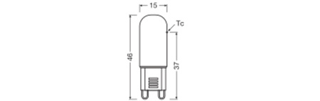 LED žárovka s kapslí G9 1,8W = 20W 200lm 2700K Warm 320° LED PIN Osram