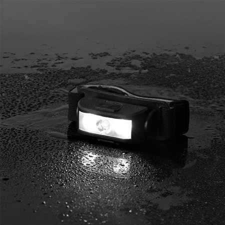 Dobíjecí čelová svítilna 100lm 100LM LED + 2XLED 5 režimů VAYOX