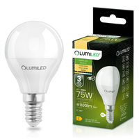 LED žárovka E14 Ball P45 10W = 75W 1055lm 3000K Warm 180° LUMILED