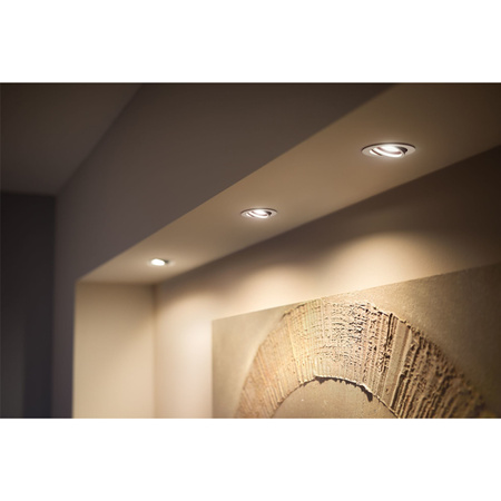LED Milliskin zapuštěná pod omítku 3x 4,2W CCT kulatá pohyblivá PHILIPS HUE Bluetooth