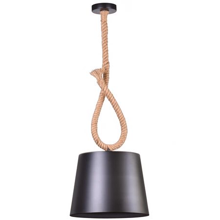 ROPE CASE SUSPENSION LAMP E27 Černá a béžová GOLDLUX (Polux)