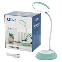 LED 5W 200lm CCT 270° dobíjecí modrá stolní lampa Visua Kobi