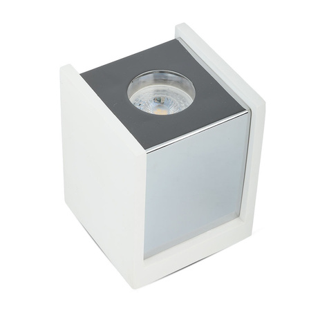 Spot GU10 Square White/Chrome VT-860 V-TAC - 5 let záruka