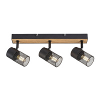 Bodové stropní svítidlo 3x E14 Brown Industrial Metta 71153 Rabalux