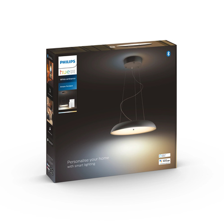 AMAZE Black 25W CCT RGB PHILIPS HUE Bluetooth Zigbee závěsná stropní lampa + stmívač