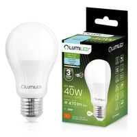 LED žárovka E27 A60 5W = 40W 470lm 6500K Cold 260° LUMILED