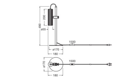 Stolní lampa Stolní svítidlo Stojací dekorativní GU10 Černý dekor Ledvance