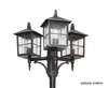Venkovní zahradní lampa LANTERN E27 Venice OGMWN 3 KW 180-280cm černá Su-Ma