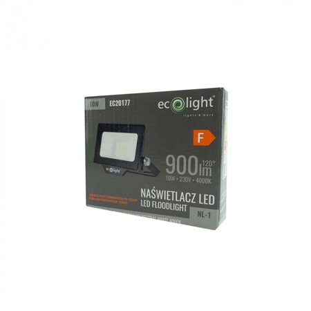 LED reflektor Reflektor 10W 900lm 4000K Neutrální IP65 NL-1 Ecolight