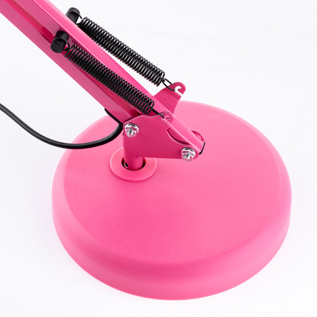 Stolní lampa E27, Růžová + držák na stůl TOBI LUMILED