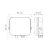 LED reflektor 10W 750lm 4000lm neutrální 120° černý IP65 mléčný Sanico Goldlux
