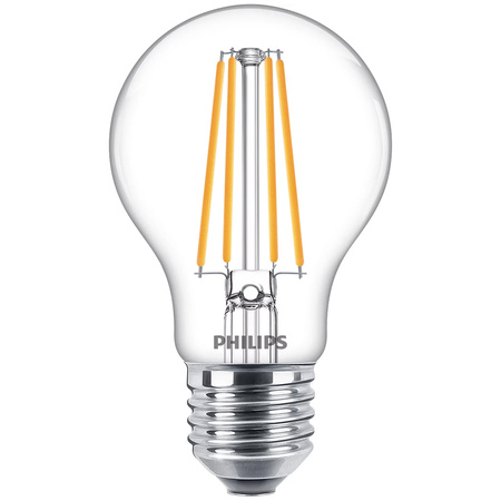 3x LED žárovka E27 A60 8,5W = 75W 1055lm 2700K Warm Filament PHILIPS