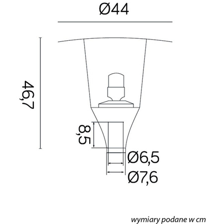 Stínidlo pro venkovní zahradní lampu METIS E27 IP65 Su-Ma