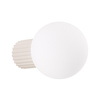 Koupelnové nástěnné svítidlo G9 Round Beige Modern Matte IP44 Halo Sollux