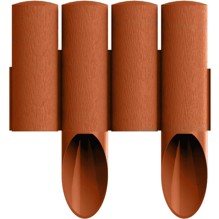 Zahradní palisádový plot Border Lawn Edging 4 STANDARD Brick 2,3 m Strong Frostproof CELLFAST