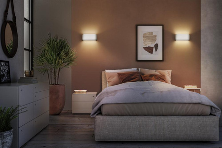 Dekorativní nástěnné svítidlo Nástěnná povrchová montáž E27 Bílá Dekor Ledvance