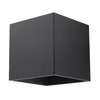 Nástěnné svítidlo QUAD 1 G9 Cube top and bottom Minimalist Black SOLLUX