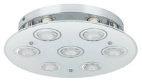 Stropní závěsné svítidlo 7x GU10 Chrome Classic Naomi Rabalux