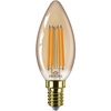 LED žárovka na svíčku E14 B35 6W = 40W 470lm 1800K Teplá bílá vlákno jantarové PHILIPS