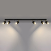 NERO stropní svítidlo 6xGU10 Reflektor Halogenové svítidlo Pohyblivé 117cm Černá Zlatá SOLLUX