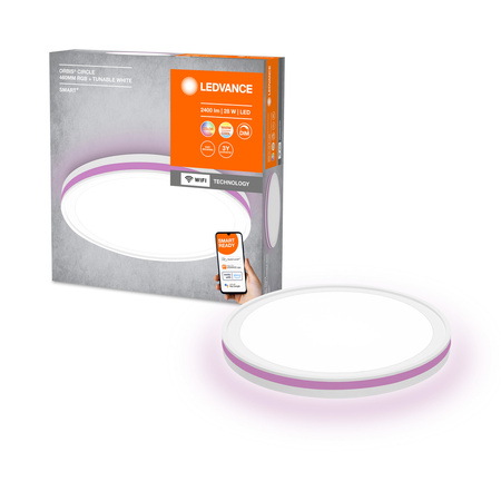 LED stropní svítidlo ORBIS CIRCLE 28W 2400lm RGB CCT 46cm SMART+ WIFI LEDVANCE