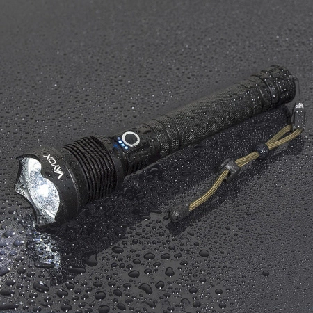 ZOOM LED XHP70 taktická svítilna 25W 2000lm 3 REŽIMY 1000m IP67 hliník VA0021 VAYOX