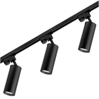 Osvětlovací lišta 1.5m + 3x reflektor lištový, GU10 Černá RITI LUMILED