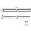 LED 40W 115cm 4950lm 4000K Neutrální 95° Podhledové bílé lineární stropní svítidlo KANLUX