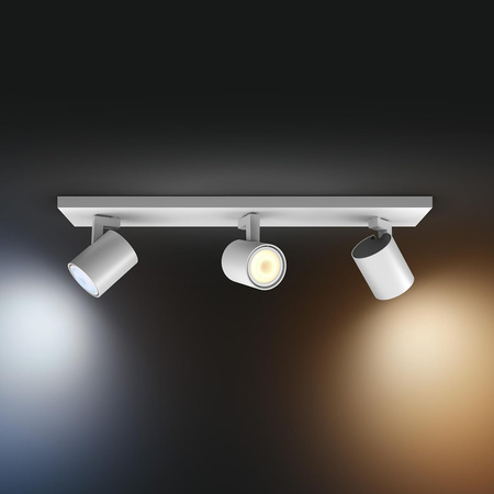 LED Spot Runner White 3x 4,2W CCT PHILIPS HUE Bluetooth Zigbee stropní světlo + stmívač