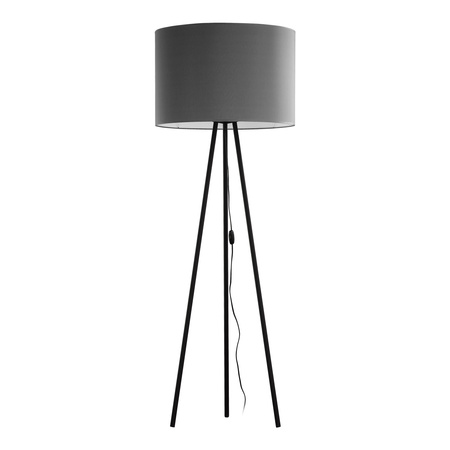 WINSTON GRAY Stojací stojací lampa Tripod Black Graphite Minimalist E27 5146 TK Lighting