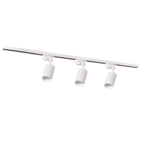 Sada přípojnic 1-fázová lišta + 3x reflektor GU10 bílý MARIBEL Sanico Goldlux