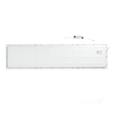 Povrchový LED panel 40W 4400lm 4000K 90° neutrální UGR19 bílý 30x120cm Capri Pro Kobi