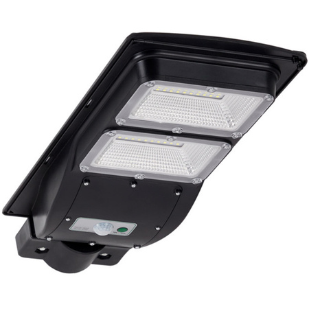 Reflektor LED 168-650lm 6000K IP65 6W Solar Black se senzorem pohybu a soumraku + dálkové ovládání STREET-6 GOLDLUX (Polux)