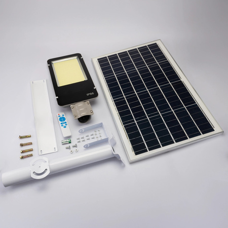 Výkonná 2000W 6500K LED solární pouliční lampa IP65 + dálkové ovládání