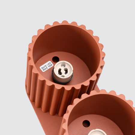 Svítidlo pro povrchovou montáž 2x GU10 hliník okrově červená Aura Deep Space SL.1800 Sollux