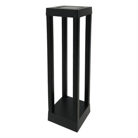 Solární zahradní lampa LED stojící dekorativní pól Cube IP44 6500K Cold